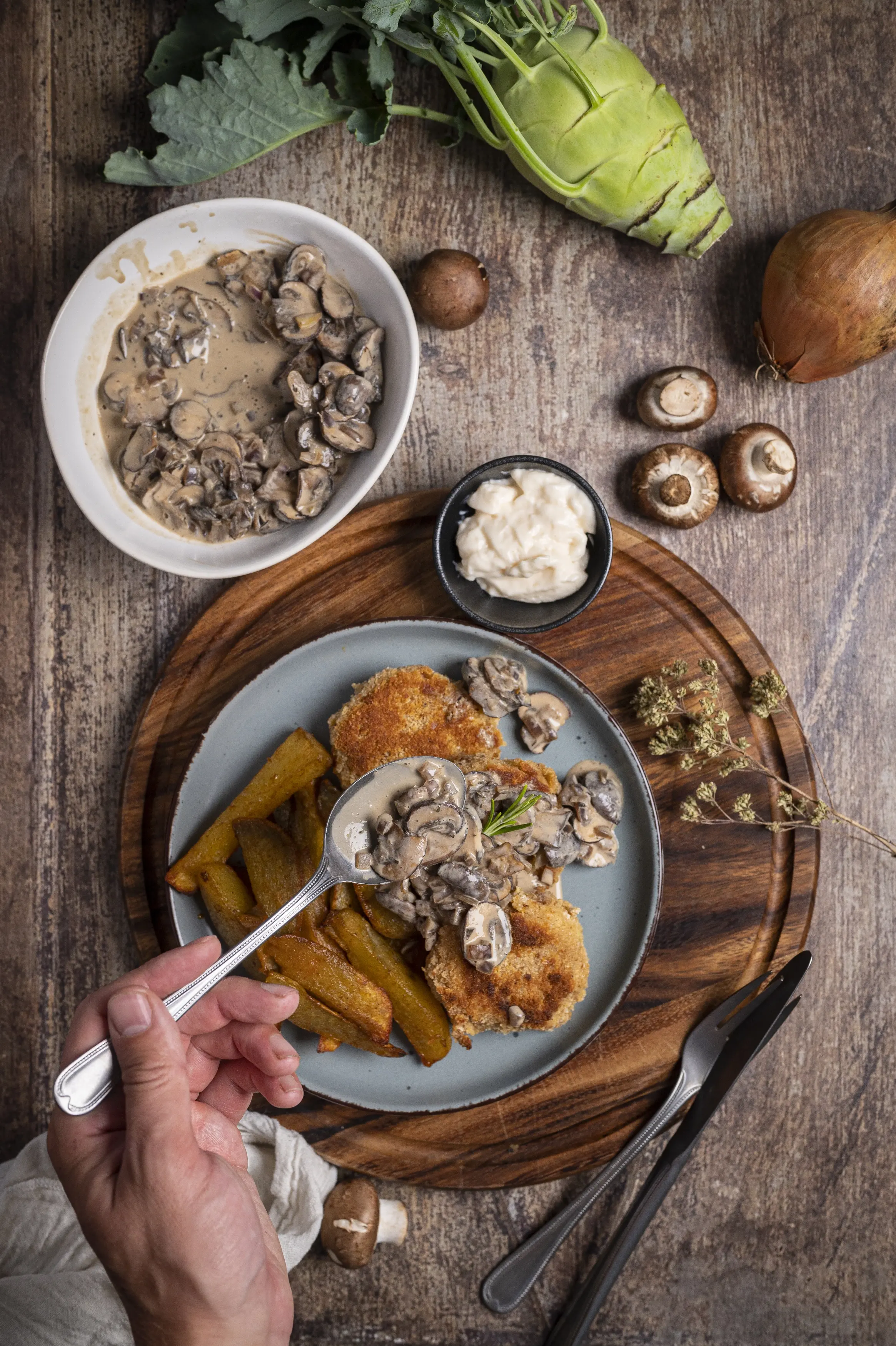 Kohlrabischnitzel